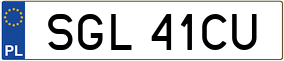 Trailer License Plate